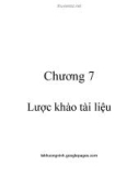 Bài giảng Phương pháp nghiên cứu khoa học: Chương 7 - Lê Khương Ninh