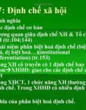 Bài giảng Nhập Môn Xã hội học: Bài 7 - Nguyễn Xuân Nghĩa