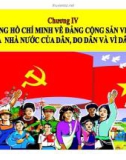 Bài giảng Tư tưởng Hồ Chí Minh: Chương 4 - Trường ĐH Công nghiệp Thực phẩm TP. HCM