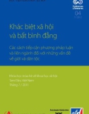 Bất bình đẳng và khác biệt xã hội: Phần 1