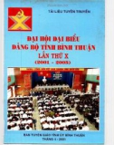 Ebook Đại hội đại biểu Đảng bộ tỉnh Bình Thuận lần thứ X (2001-2005): Phần 1