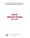 Ebook Lịch sử Đảng bộ xã Tân Long (1946-2016): Phần 1