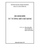 Bài giảng Tư tưởng Hồ Chí Minh - ĐH Phạm Văn Đồng