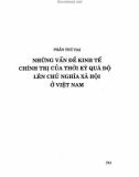 Giáo trình Kinh tế chính trị Mác - Lênin: Phần 2