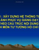 Bài giảng chuyên đề 3: Tư tưởng Hồ Chí Minh về CNXH và con đường quá độ lên CNXH ở Việt Nam