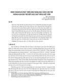 Hình thành và phát triển khả năng đọc sách cho trẻ thông qua dạy trẻ biết đọc chữ tiếng Việt sớm