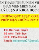 Bài giảng Nguyên lý cơ bản của CN Mác-Lênin - Bài 1: Phép biện chứng duy vật về mối liên hệ phổ biến về sự phát triển