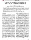 Nâng cao kiến thức quản lý cho đội ngũ cán bộ quản lý học viên ở các trường sĩ quan quân đội