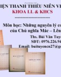 Bài giảng Nguyên lý cơ bản của CN Mác-Lênin - Chương 3: Chủ nghĩa duy vật lịch sử