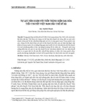 Tự lực văn đoàn với tiến trình hiện đại hóa tiểu thuyết Việt Nam đầu thế kỷ XX