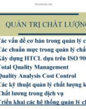 Giáo trình Quản trị chất lượng_ Chương 8