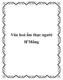 Văn hoá ẩm thực người H'Mông