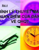 Mô hình lý thuyết Mác- Xít và quan điểm của Đảng ta về quen hệ quốc tế