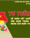 Bài thuyết trình môn Tư tưởng Hồ Chí Minh