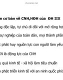 Quan điểm cơ bản về CNH,HĐH của ĐH IIX