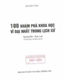 Những khám phá khoa học vĩ đại nhất trong lịch sử nhân loại: Phần 1