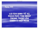 Bài giảng Chương 17: Lợi ích kinh tế và phân phối thu nhập trong thời kì quá độ lên chủ nghĩa xã hội ở Việt Nam