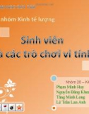 Bài tập nhóm Kinh tế lượng: Sinh viên Và các trò chơi vi tính