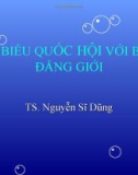 Bài giảng Đại biểu Quốc hội với bình đẳng giới - TS. Nguyễn Sĩ Dũng