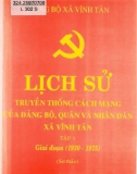 Ebook Lịch sử truyền thống cách mạng Đảng bộ, quân và nhân dân xã Vĩnh Tân (1930-1975): Phần 1 (Tập 1 Sơ thảo)