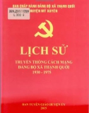 Ebook Lịch sử truyền thống cách mạng Đảng bộ xã Thạnh Quới (1930-1975): Phần 1