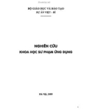 Giáo trình Nghiên cứu khoa học sư phạm ứng dụng