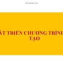 Bài giảng Phát triển chương trình đào tạo