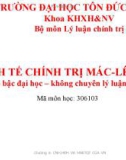 Bài giảng Kinh tế chính trị Mác-Lênin: Chương 6 - ThS. Nguyễn Thị Thu