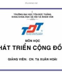 PHÁT TRIỂN CỘNG ĐỒNG