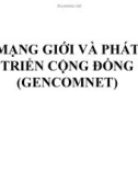 Bài giảng Mạng giới và phát triển cộng đồng (Gencomnet)