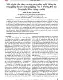 Một số yêu cầu nâng cao ứng dụng công nghệ thông tin trong giảng dạy của đội ngũ giảng viên ở Trường Đại học Công nghệ Giao thông vận tải