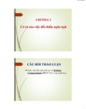 Bài giảng Ngôn ngữ học đối chiếu (Contrastive linguistics) - Chương 3: Cơ sở của việc đối chiếu ngôn ngữ