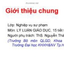 Bài giảng Lý luận giáo dục - ThS. Nguyễn Thành Nhân