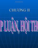 Bài giảng Ngôn ngữ học - Chương 2: Lập luận, Hội thoại