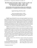 Hệ sinh thái giáo dục trực tuyến và yêu cầu đảm bảo chất lượng - thực tiễn từ trường Đại học Mở Hà Nội