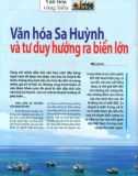 Văn hóa Sa Huỳnh và tư duy hướng ra biển lớn