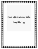 Quái vật rắn trong thần thoại Hy Lạp