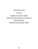 Ebook Những vấn đề chủ yếu của văn kiện Đại hội Đảng bộ thành phố Hồ chí Minh lần thứ X nhiệm kỳ 2015-2020: Phần 2