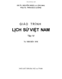 Giáo trình Lịch sử Việt Nam (Tập IV: Từ 1858 đến 1918): Phần 1