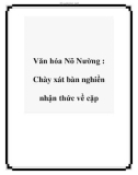 Văn hóa Nõ Nường : Chày xát bàn nghiền nhận thức về cặp