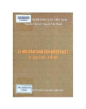 Tìm hiểu về Lễ hội dân gian của người Việt ở Quảng Ninh: Phần 1