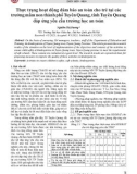 Thực trạng hoạt động đảm bảo an toàn cho trẻ tại các trường mầm non thành phố Tuyên Quang, tỉnh Tuyên Quang đáp ứng yêu cầu trường học an toàn