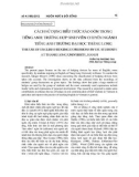 Cách sử dụng biểu thức rào đón trong tiếng Anh (Trường hợp sinh viên chuyên ngành tiếng Anh Trường Đại học Thăng Long)