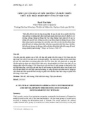 Tiếp cận văn hóa về môi trường và phát triển thúc đẩy phát triển bền vững ở Việt Nam