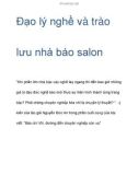 Đạo lý nghề và trào lưu nhà báo salon