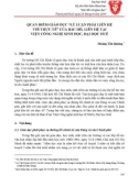 Quan điểm giáo dục 'lý luận phải liên hệ với thực tế' của Bác Hồ, liên hệ tại Viện Công nghệ sinh học, Đại học Huế