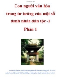 Con người văn hóa trong tư tưởng của một số danh nhân dân tộc -1