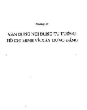 Ebook Tìm hiểu tư tưởng Hồ Chí Minh về xây dựng Đảng: Phần 2