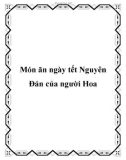 Món ăn ngày tết Nguyên Đán của người Hoa