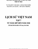 Nghiên cứu lịch sử các thời kỳ Việt Nam (Tập 7): Phần 1